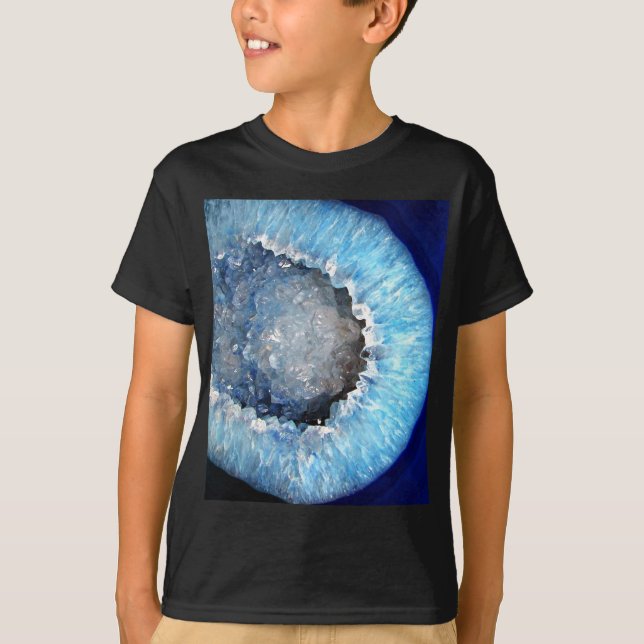 Falln blåttkristall Geode Tee Shirt (Framsida)