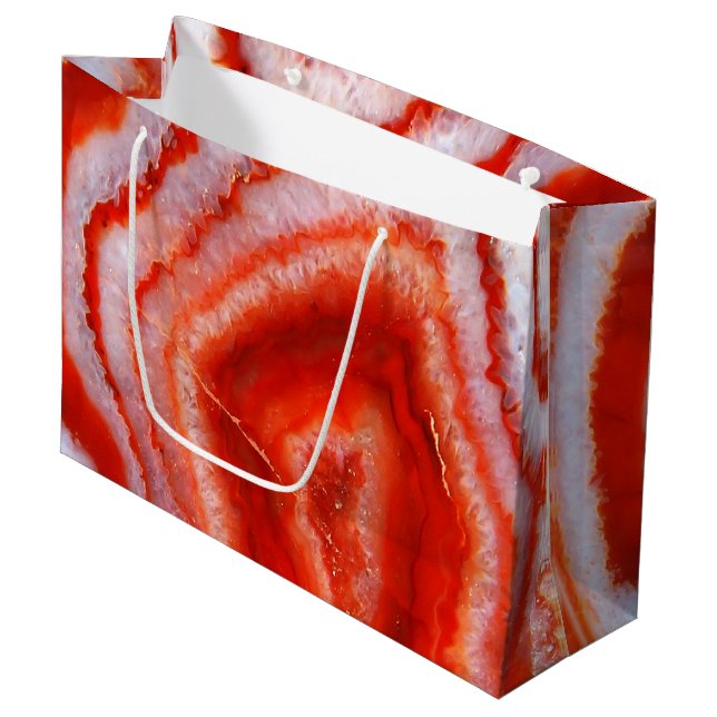 Falln Blod Orange Agat. (Framsidan Vinklad)