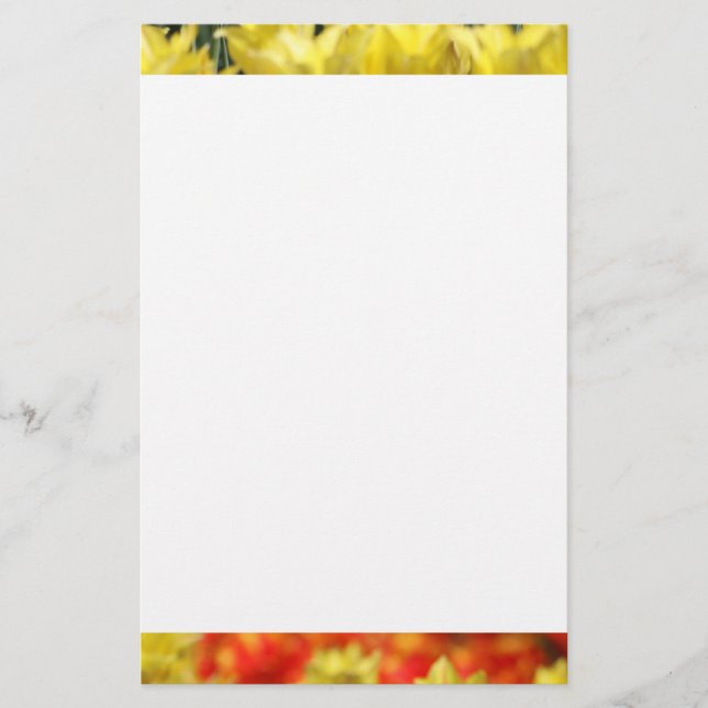 Falln Blommigt, sommarglöd Brevpapper (Framsida)