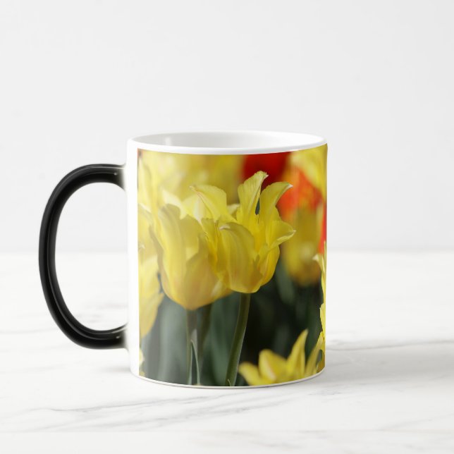 Falln Blommigt, sommarglöd Magisk Mugg (Vänster)