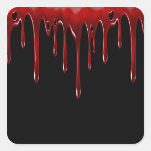 Falln Blood Drives Black Fyrkantigt Klistermärke
