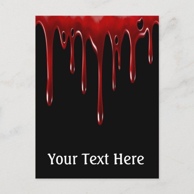 Falln Blood Drives Black Vykort (Framsida)