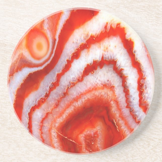 Falln Blood Orange Agate. Underlägg Sandsten (Framsidan)