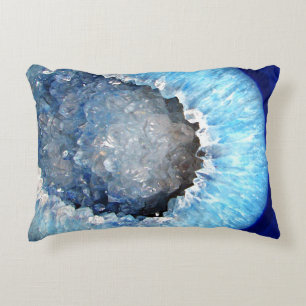 Falln Blue Crystal Geode Prydnadskudde