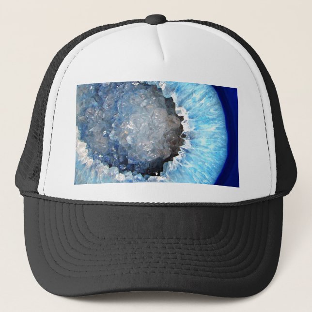 Falln Blue Crystal Geode Truckerkeps (Framsida)