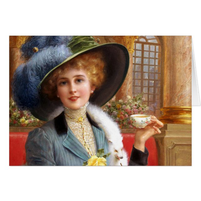 Falln Brev och Tea Hälsningskort (Framsidan Horizontal)