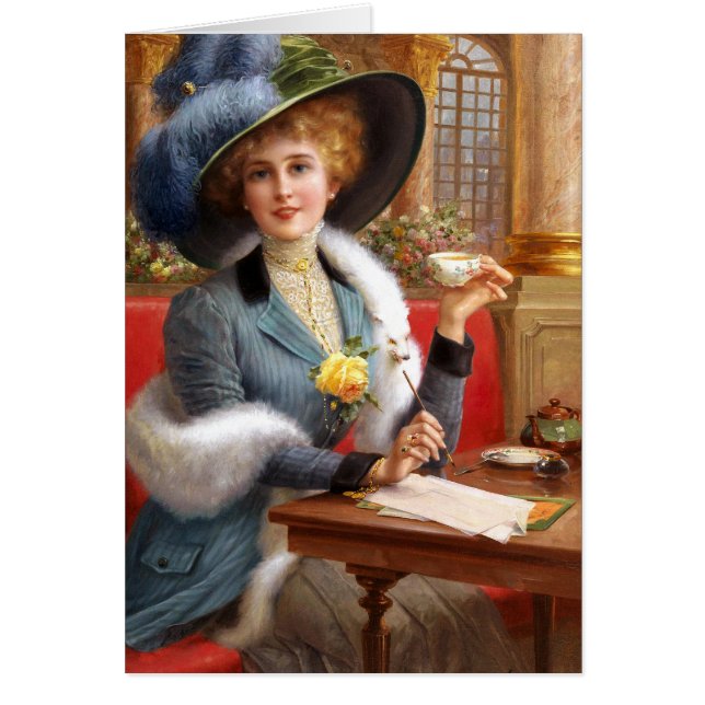 Falln Brev och Tea Hälsningskort (Framsidan)