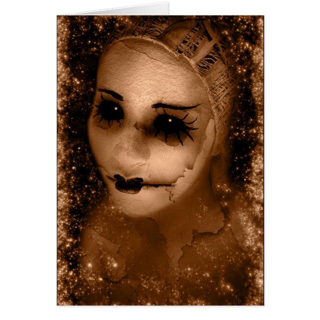 Falln Broken Pierrot Hälsningskort (Framsidan)