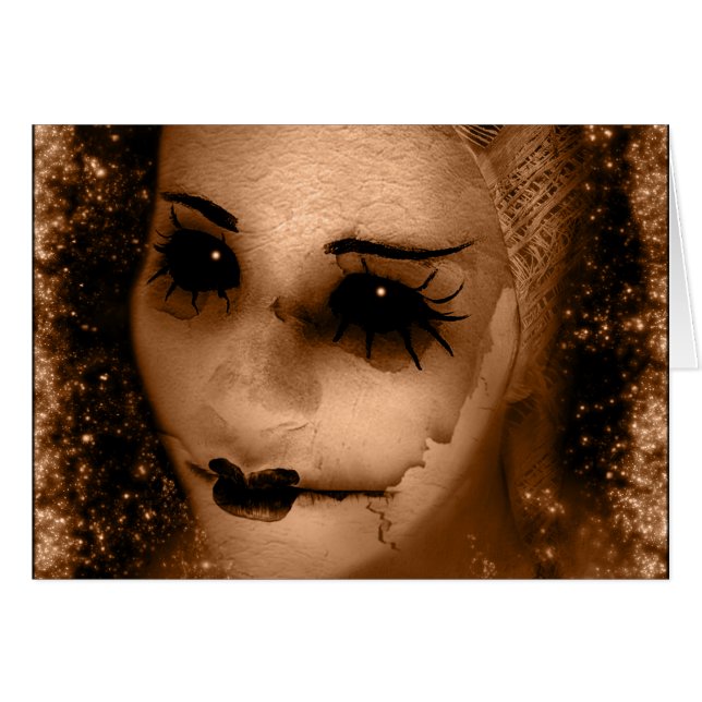 Falln Broken Pierrot Hälsningskort (Framsidan Horizontal)