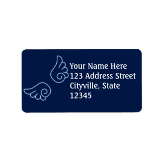 Falln Chibi Angel Vingar Adressetikett