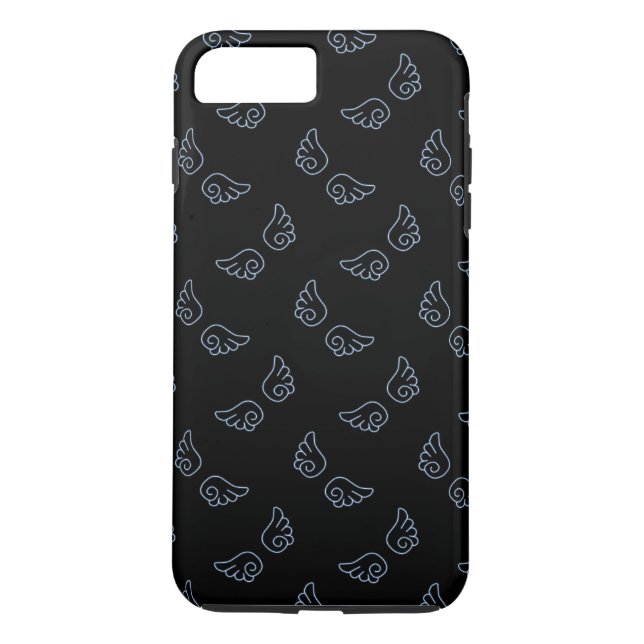 Falln Chibi Angel Vingar Case-Mate iPhone Skal (Baksida)