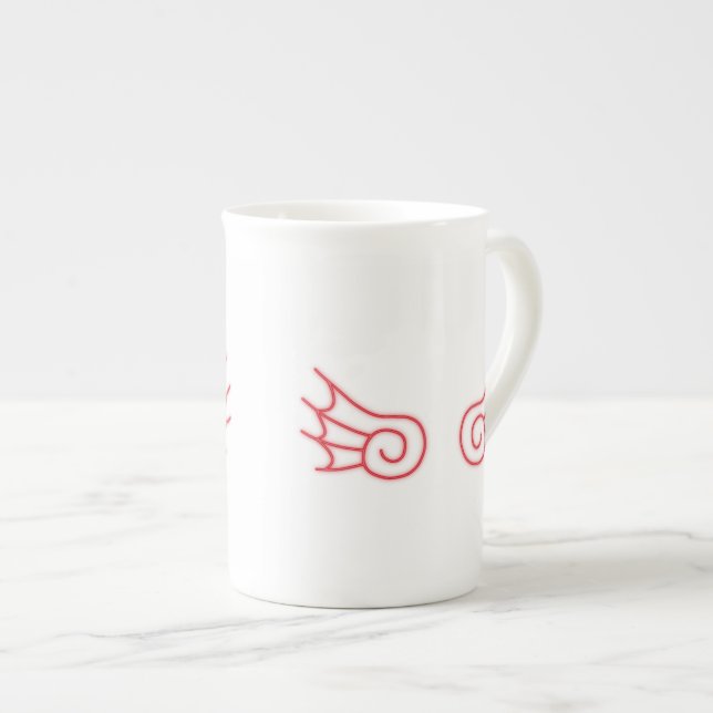 Falln Chibi Demon Vingar Benporslin Mugg (Framsida höger)