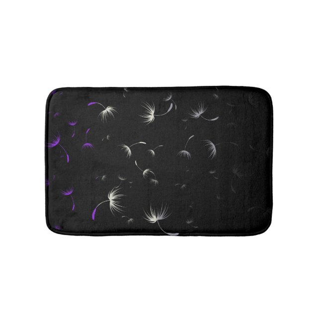 Falln Dandelion Seeds Asexuellt Pride Badrumsmatta (Framsidan)
