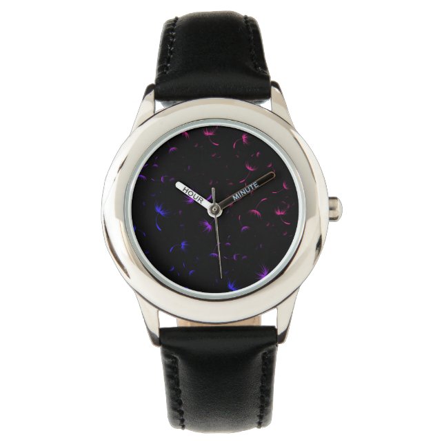 Falln Dandelion Seeds Bisexual Pride Armbandsur (Framsida)