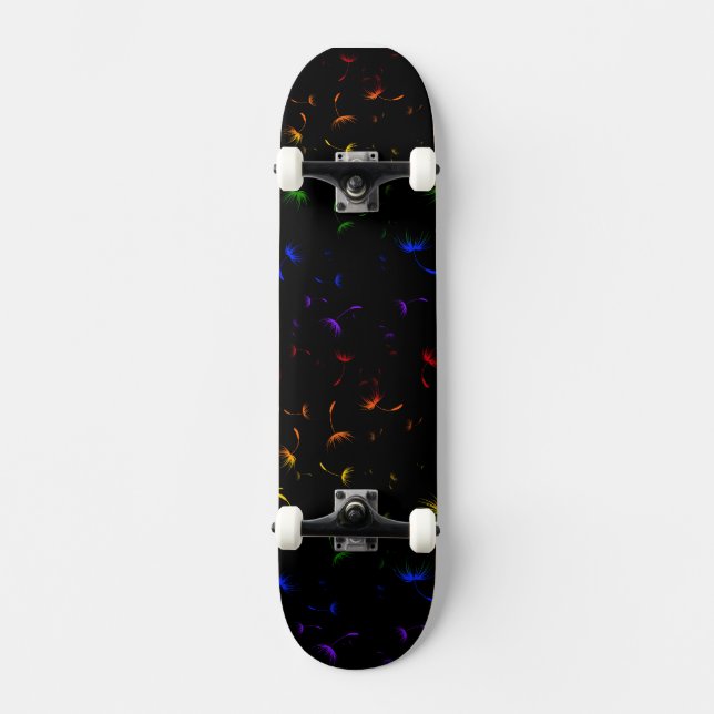 Falln Dandelion Seeds Gay pride Mini Skateboard Bräda 18,7 Cm (Framsida)
