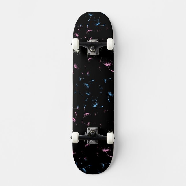 Falln Dandelion Seeds Transgender Pride Skateboard Bräda 20,5 Cm (Framsida)