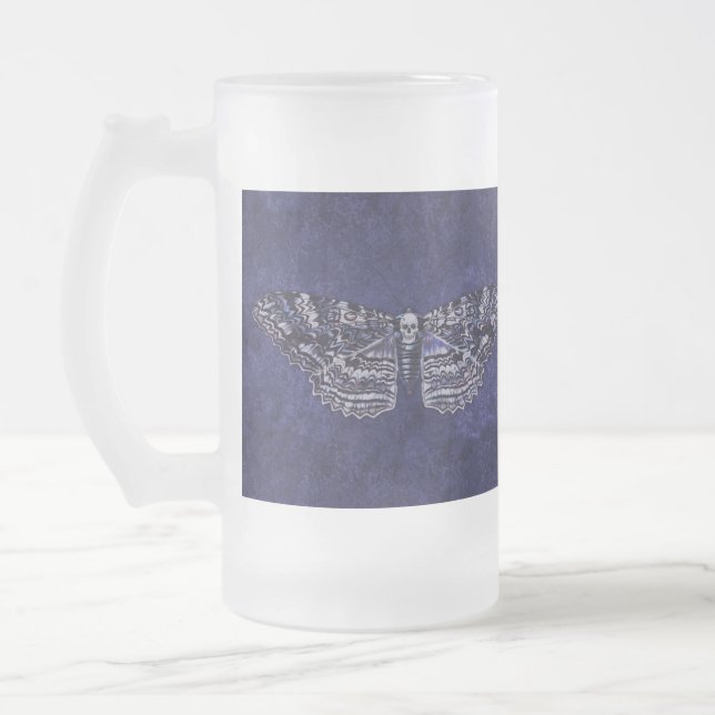 Falln Deathshead Moth Frostat Ölglas (Vänster)