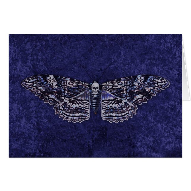 Falln Deathshead Moth Hälsningskort (Framsidan Horizontal)