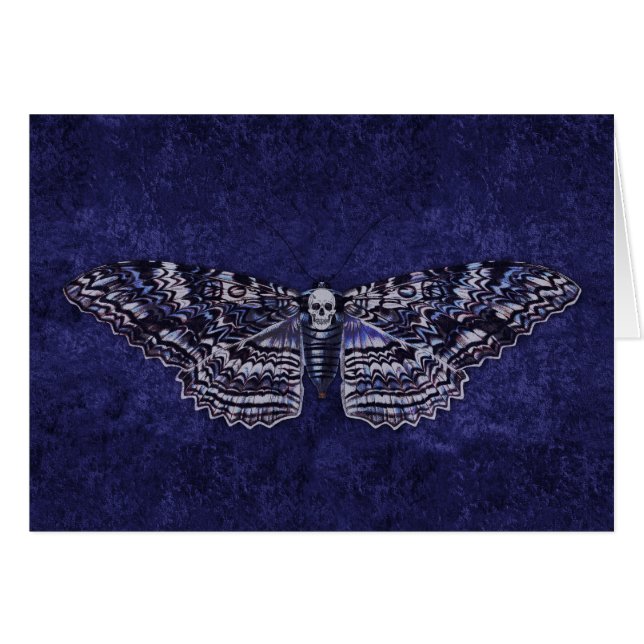 Falln Deathshead Moth Hälsningskort (Framsidan Horizontal)
