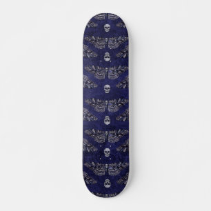 Falln Deathshead Moth och Döskallar Skateboard Bräda 20 Cm