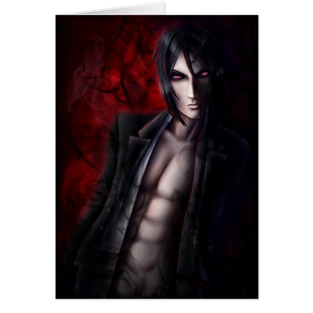 Falln Djävulen Night Hälsningskort (Framsidan)