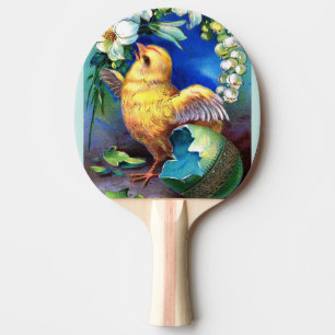 Falln en glad påskchick pingisracket