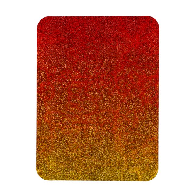 Falln Flame Glitter-övertoning Magnet (Vertikal)