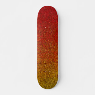 Falln Flamfärgad Glitter-övertoning Mini Skateboard Bräda 18,7 Cm