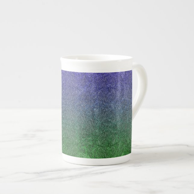 Falln Forest Nightfall Glitter Gradient Benporslin Mugg (Framsida höger)