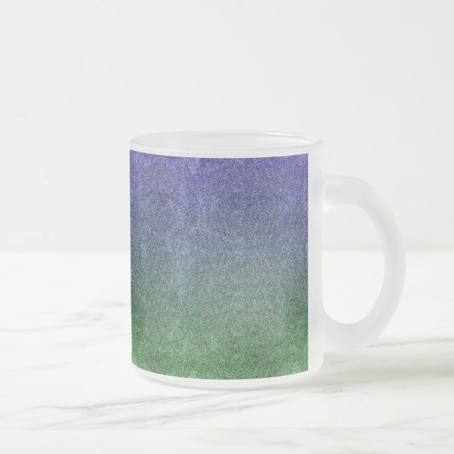 Falln Forest Nightfall Glitter Gradient Frostad Glasmugg (Höger)