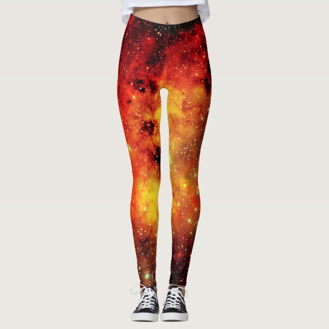 Falln Galaxy on Fire Leggings (Framsida)