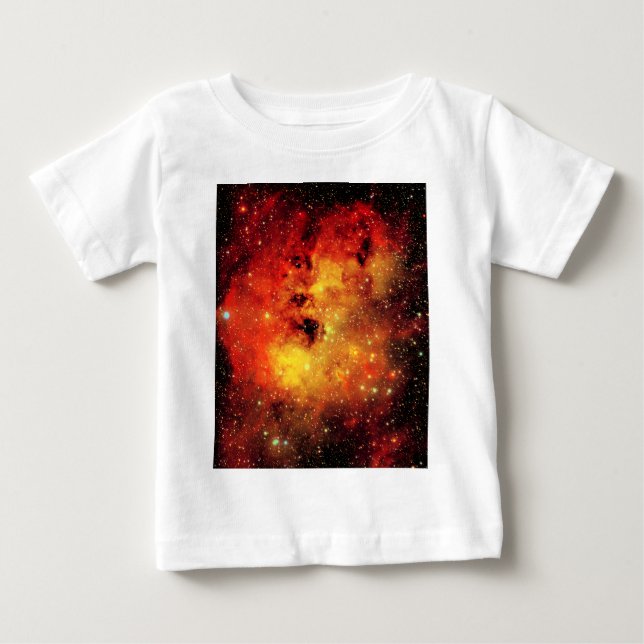 Falln Galaxy on Fire Tee Shirt (Framsida)
