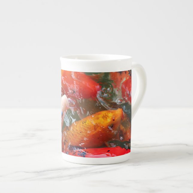 Falln Gathering Koi Benporslin Mugg (Framsida höger)