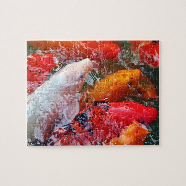 Falln Gathering Koi Pussel (Horisontell)