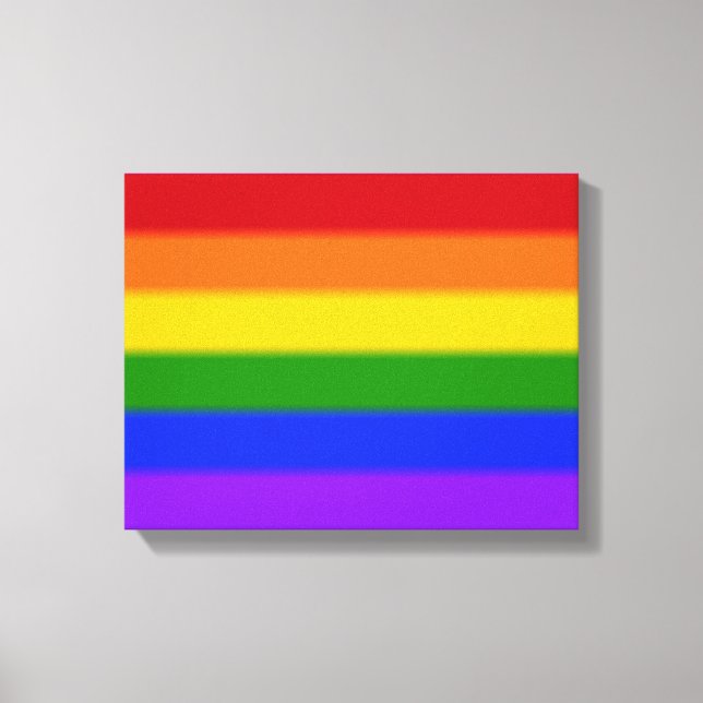 Falln Gay pride Flagga Canvastryck (Framsida)