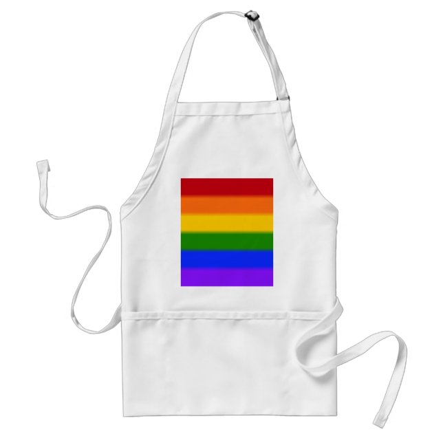 Falln Gay pride Flagga Förkläde (Framsidan)