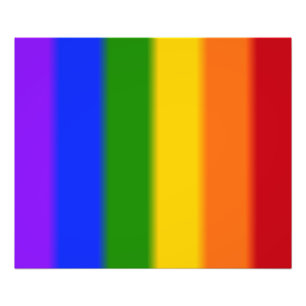Falln Gay pride Flagga Fototryck