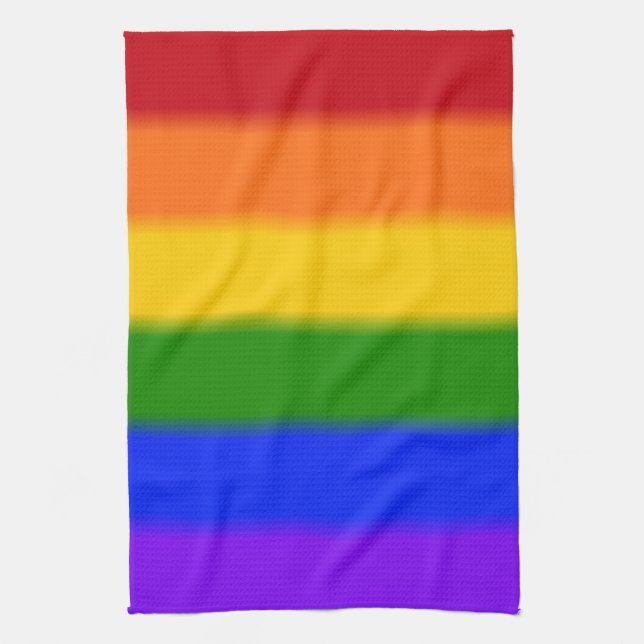 Falln Gay pride Flagga Kökshandduk (Vertikal)
