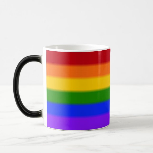 Falln Gay pride Flagga Magisk Mugg (Vänster)