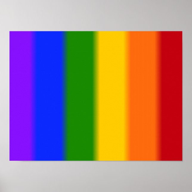 Falln Gay pride Flagga Poster (Framsidan)