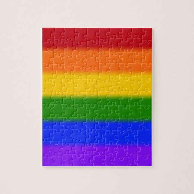 Falln Gay pride Flagga Pussel (Vertikal)