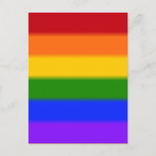 Falln Gay pride Flagga Vykort