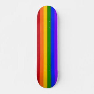 Falln gay prideflagga skateboard bräda 21,5 cm