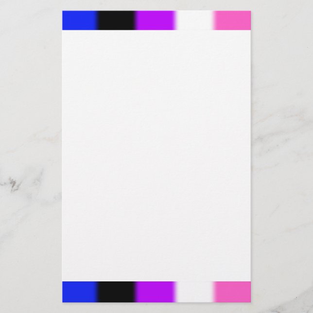 Falln Genderfluid Pride Flagga Brevpapper (Framsida)