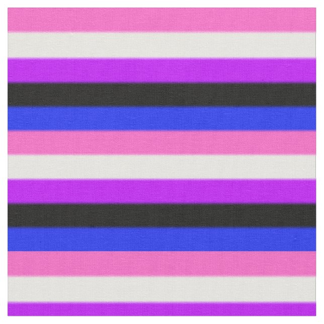 Falln Genderfluid Pride Flagga Tyg (Närbild)