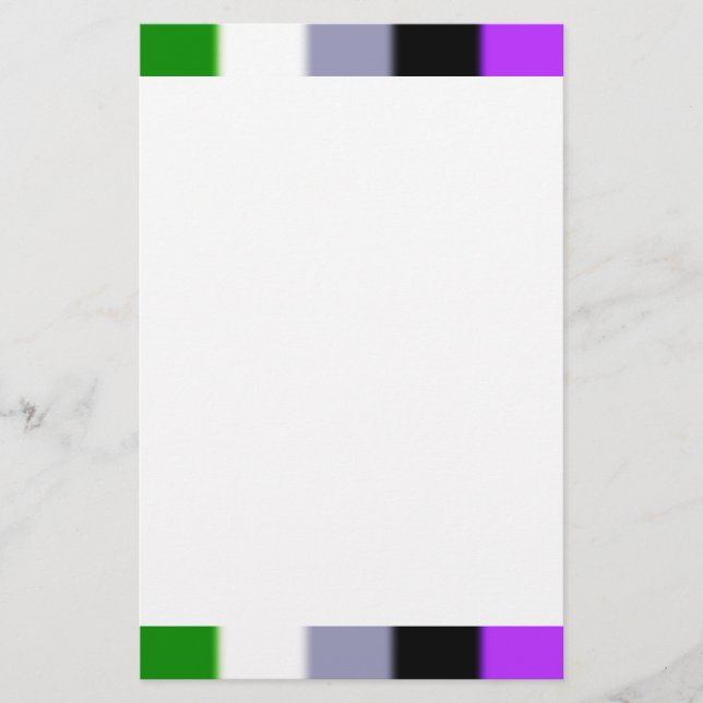 Falln Genderqueer Pride Flagga Brevpapper (Framsida)