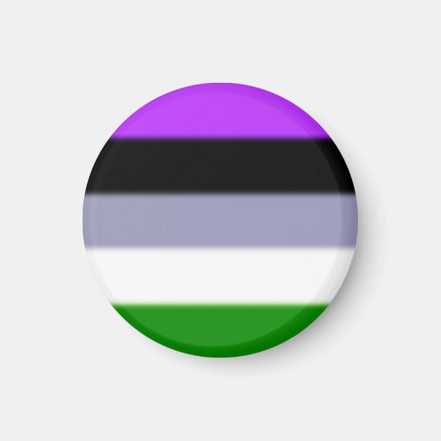 Falln Genderqueer Pride Flagga Magnet (Framsidan)