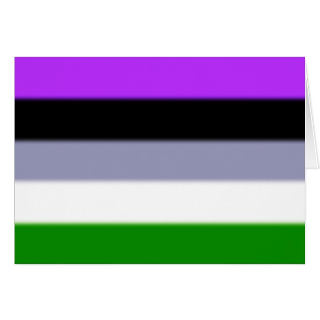 Falln Genderqueer Pride Flagga OBS Kort (Framsidan Horizontal)