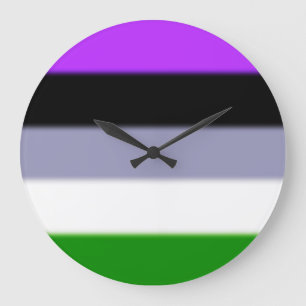 Falln Genderqueer Pride Flagga Stor Klocka