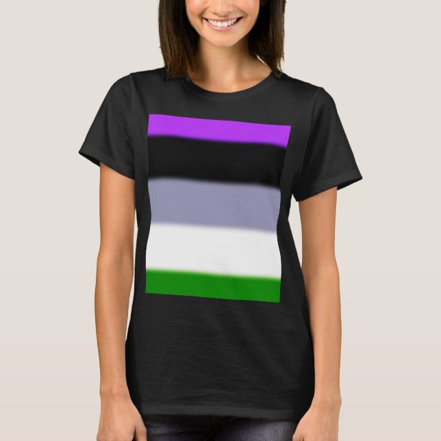 Falln Genderqueer Pride Flagga Tröja (Framsida)